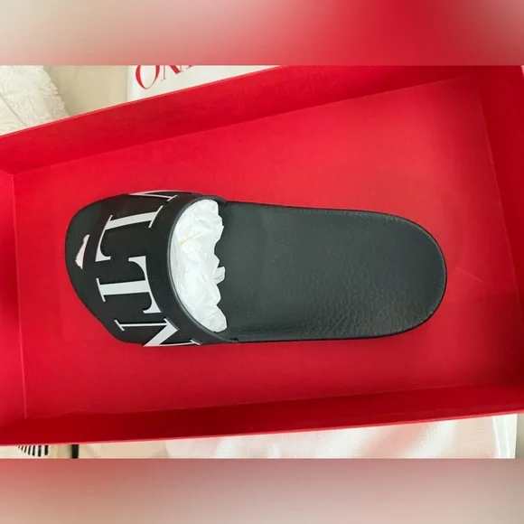 Valentino Black Slides BRAND NEW!!